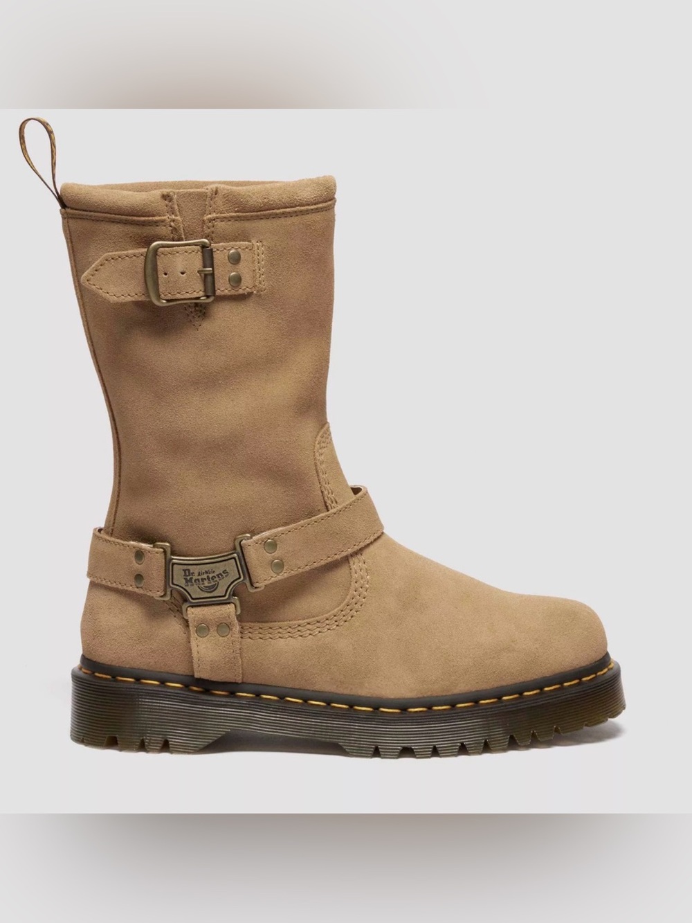 Dr. Martens Anistone Hi Suede Biker Boots Women’s